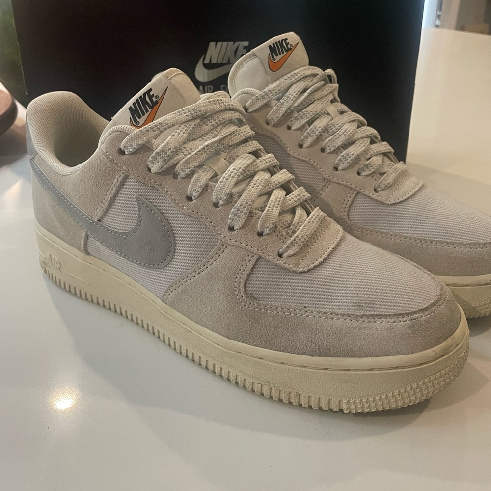 Nike Air Force 1 Low in Gray and Cream